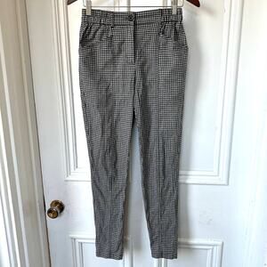 Urban Outfitters Womens Gingham Pants XS Black‎ White